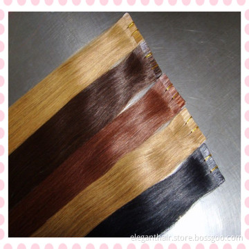 Factory Wholesale High Quality 100% Human Hair Cheap PU Tape Hair Extension